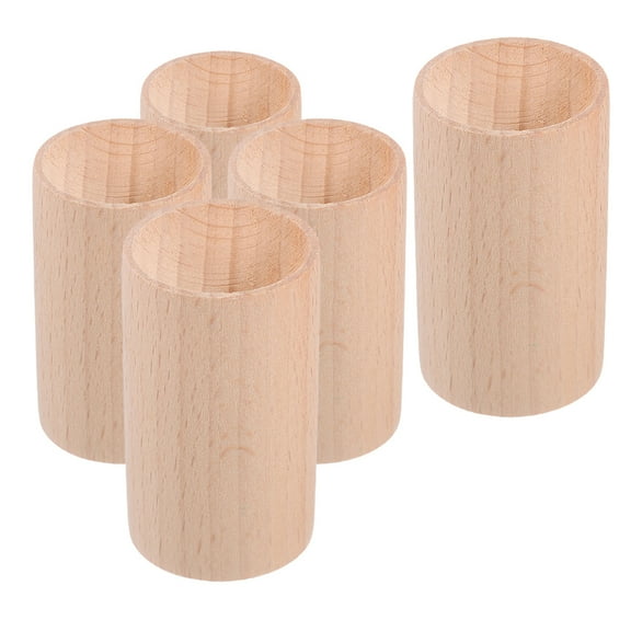 WHAMVOX 5pcs Essential Oil Diffusers Small Wood Aromatherapy Diffusers for Home Car Use