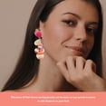 thumbnail image 4 of YSNOOWE 1Par Pendientes Grape Multicolor Fáciles De Combinar Y Elegantes, 4 of 6