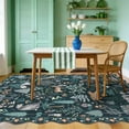 thumbnail image 5 of MJIAexp Jungle Animal Print 8x10 Area Rugs for Living Room, Green Soft Washable Rugs for Bedroom Ultra-Thin Non-Slip Modern Rug, Stain Resistant Rug Carpet for Dining Room, 5 of 7