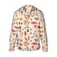 thumbnail image 3 of Sigee Retro Autum Mushrooms Print UPF50+ Men's Sun Protection Hoodie Shirt SPF UV Shirt Long Sleeve Fishing Outdoor Lightweight, S-3XL, 3 of 9