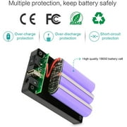 TalentCell Rechargeable 12V 3000mAh Lithium ion Battery Pack for LED Strip, CCTV Camera and More, DC 12V/5V USB Dual