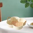 thumbnail image 2 of STPToys Clearance Fruit Bowl with Handles for Kitchen Counter Decorative,Plastic Serving Tray Snackle Bowls Fruit Basket for Living Room - Orange, 2 of 7