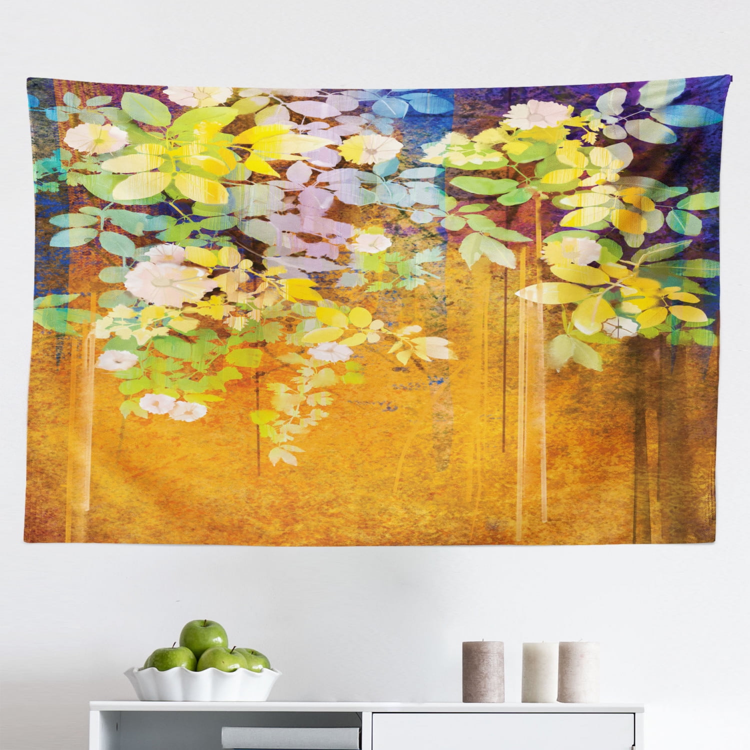 Flowers Wreath Tapestry