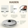 thumbnail image 4 of Haden Heritage 1.7 Liter Electric Kettle with 2 Slice Bread Toaster, White, 4 of 10