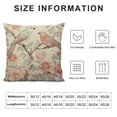 thumbnail image 5 of YINGXI  Chinoiserie Flowers and Bird Throw Pillow Cover,Cushion Case Outdoor Decoration for Sofa Couch Farmhouse 12x12in, 5 of 5