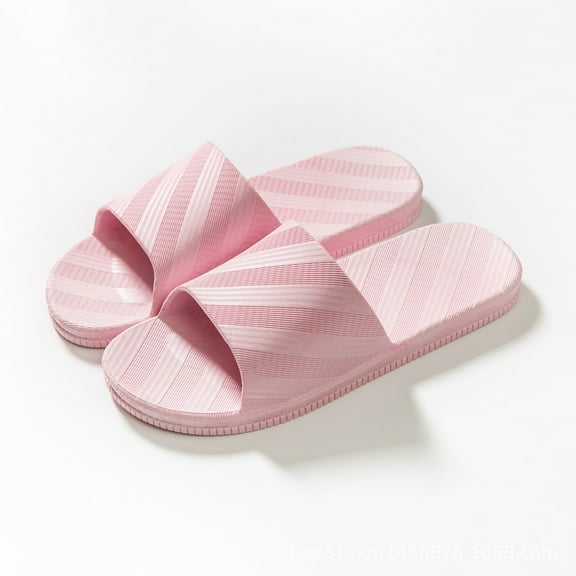 Miluxas Shower Shoes , Women & Men’s Shower Slippers, Slides Sandals Pool Slides House Slippers Non-Slip Indoor Bathroom Shoes Beach Sandals Summer Shoes Pink 8.5(40-41)