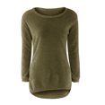 thumbnail image 2 of Vedolay Cropped Sweater Womens 2023 Fall Cropped Turtleneck Knitted Sweater Pullover Loose Tops,Army Green S, 2 of 4