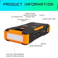 thumbnail image 3 of Portable 99900mAh 12V LCD 2 USB Car Jump Starter Charger Vehicle Battery Booster Power Bank LED Flashlight, 3 of 6
