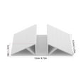 thumbnail image 2 of SHISUYAN 4pcs Pet Gate Support Feet Freestanding Dog Gates Stabilizer Feet Plastic Triangle Reinforcement Fittings White, 2 of 8