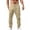 Khaki, variant on Mens Pajama Pants Pleated Detail and Side Pockets Comfortable Relaxed Fit Mens Linen Pants,GY2,M