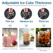 Costway Split Commercial Ice Maker 353LBS/24H Ice Machine w/ 198 LBS Storage Bin