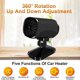 thumbnail image 3 of Car Heater Fan 24V 200W 2 in 1 Heater Cooling Portable Car Heater Windshield Defroster 24v 360 Rotation Car Defrost and Defog, 3 of 5