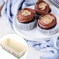 thumbnail image 4 of Wosthever Paquete aleatorio de 100 tazas para cupcakes a prueba de aceite, envoltorios rectangulares para postres navideños, para hornear, Herramientas y accesorios para hornear, 4 of 6