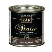 ZAR Semi-Transparent Black Caviar Oil-Based Polyurethane Wood Stain 0.5 pt