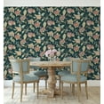 thumbnail image 5 of NextWall  Kianna Jacobean Peel and Stick Wallpaper 20.5 in. W x 18 ft. L - Victorian Jade, 5 of 12