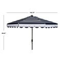 thumbnail image 4 of Safavieh Maui 9' Market Crank Striped Tilt Patio Umbrella, Navy/White, 4 of 5