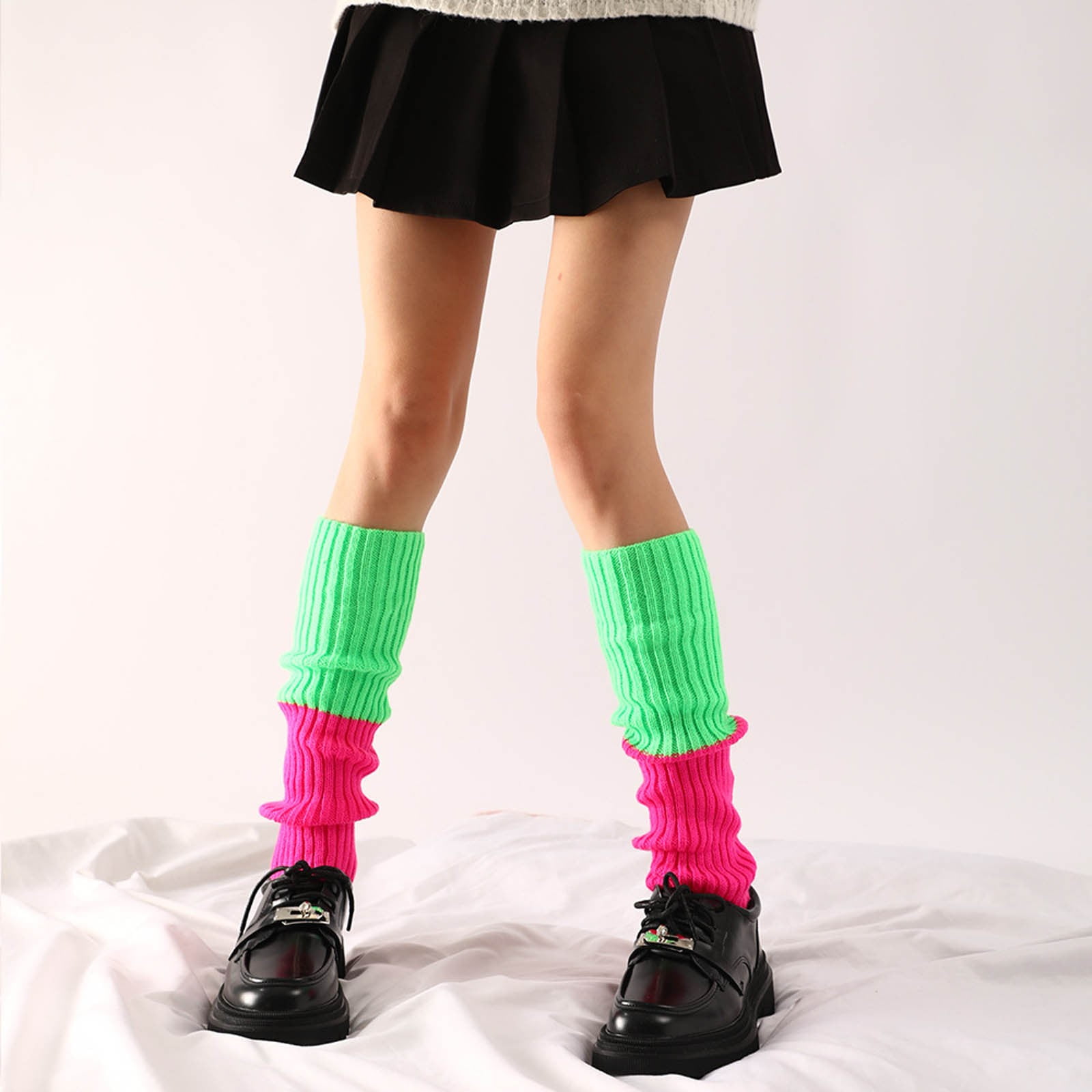 Neon Pintuck Leg Warmers (B×N) Neon Pintuck Leg Warmers (B×N) Neon