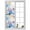 Multicolor, variant on Dragonfly Flowers Window Privacy Film, Blue Purple Watercolor Spring Plant Static Cling UV Sun Blocking Heat Control Window Tint, Non-Adhesive One Way Windows Privacy Cover 17.7''x39.3''