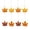 Orange 8PCS, variant on Fall Tree Ornaments,Maple Leaf Hanging Decorations,Maple Leaves Hanging Ceiling Decor,Mini thanksgiving Tree Decorations for thanksgiving Party Supplies Autumn Harvest Ceiling Hanging,Orange 8PCS