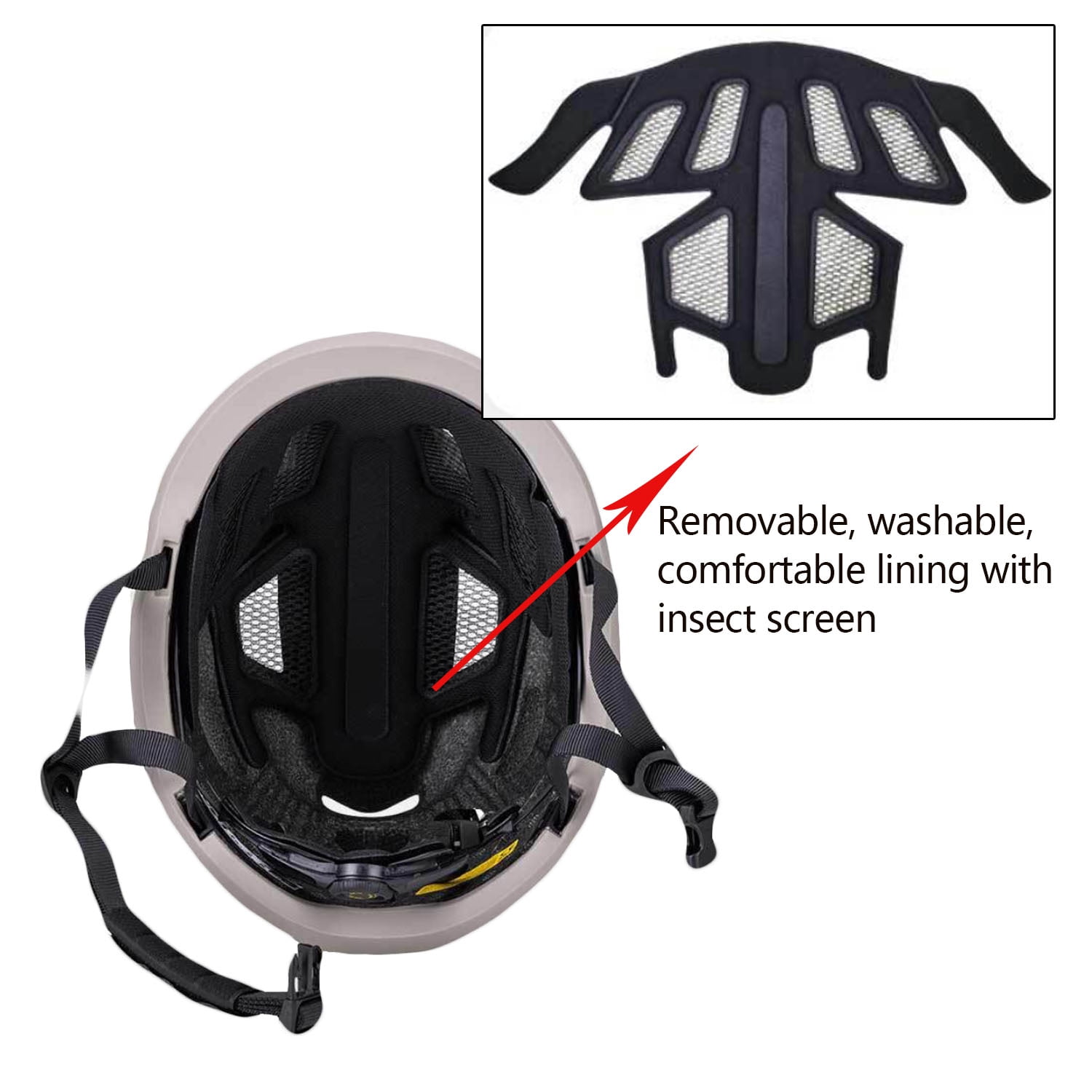 Mirov Adult bicycle helmet, lightweight mountain and road bike helmet with an adjustable dial and a visor, suitable for skateboarding and scooters(L)