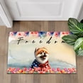 thumbnail image 4 of Freedom Pomeranian on Independence Day 4th of July Doormat Pom Dog Lover Gifts Indoor Outdoor Welcome Mat - 01005, 4 of 5