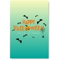 thumbnail image 1 of Awkward Styles Halloween Canvas Wall Art Pumpkin and Bats Home Decor Prints, 1 of 4