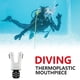 thumbnail image 4 of Boquilla de buceo Snorkel boquilla moldeable buceo regulador reemplazo de repuesto reemplazo práctico herramienta de respiración accesorios de tubo blanco Inevent OD019449-04, 4 of 7