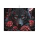 thumbnail image 1 of Balery Rose Full Moon Black Wolf Alfombrilla de Secado para Cocina, 18x24 Pulgadas, Súper Absorbente para Platos y Encimeras, 1 of 7