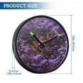 thumbnail image 3 of Indoor 12' Voice-Activated Luminous Decoration Wall Clock With LED Night Light A Little Deer, 3 of 8