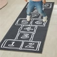 thumbnail image 2 of Ottomanson Washable Flatweave Kids Hopscotch 3x6 Play Mat Area Rug, 2'7" x 6', Grey, 2 of 11