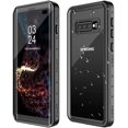 thumbnail image 1 of HAHDAXIA Samsung Galaxy S10 Plus Waterproof Case,S10 Plus Built in Screen Protector 360° Full Body Protective Shockproof Dirtproof Sandproof IP68 Underwater 6.4, 1 of 7