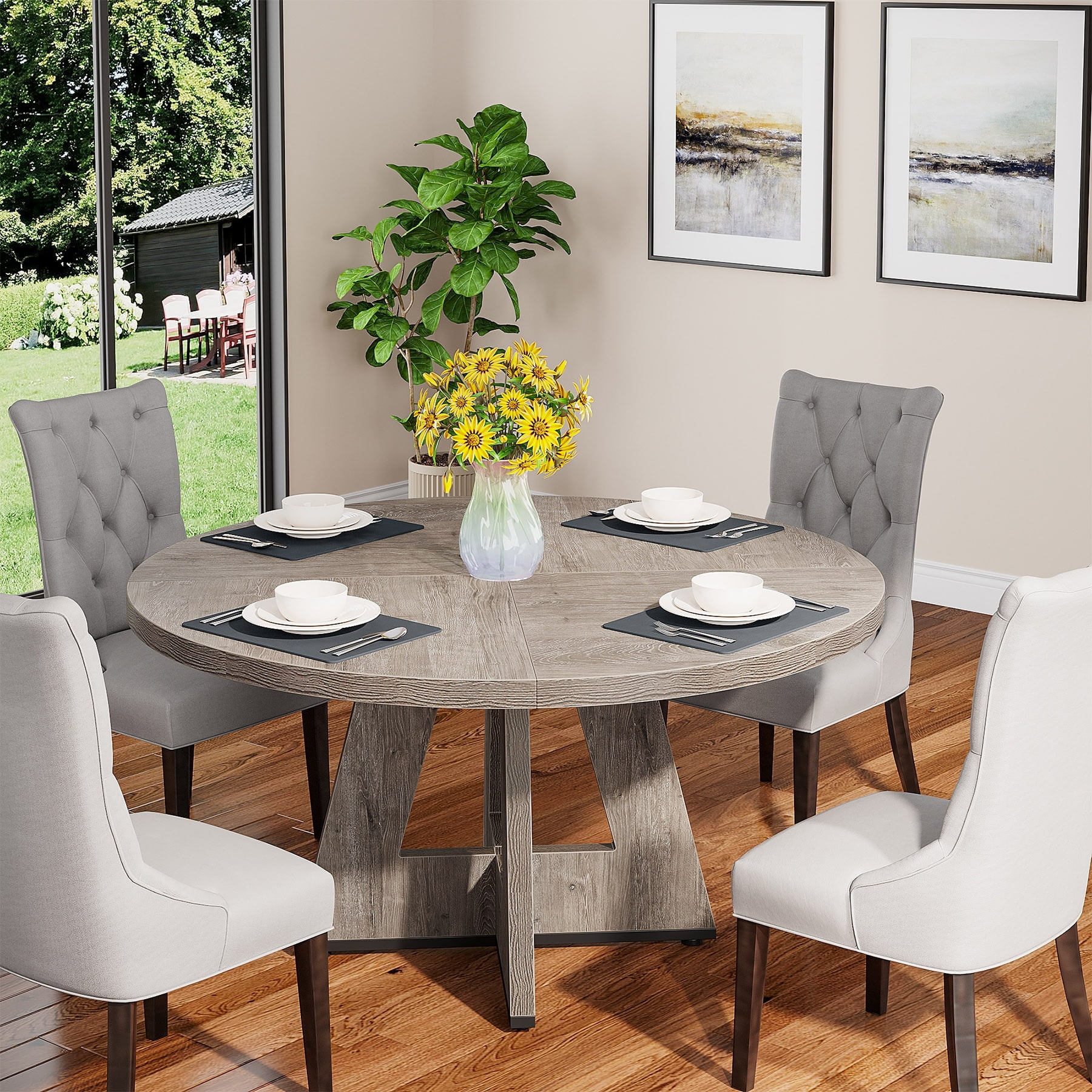 Walmart round dining table sale
