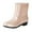 Beige, variant on Fashion Rain Boots for Women PVC Durable Waterproof Shoes Comfort Non-Slip Mid Garden Boot Cute Chelsea Booties Beige Women Sandal