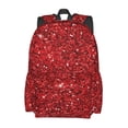 thumbnail image 2 of Disketp Red Glitter Mochila Escolar de Gran Capacidad y Peso Ligero, Mochila de Viaje Ideal para Escuela, Trabajo y Uso Diario, Cómoda y con Estilo, 2 of 8
