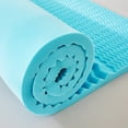 thumbnail image 5 of Blue Gel-Infused Mattress Topper - 1.5" or 2" Thick Plush Pad for Dorm, Bedroom, Hotel - All-Season Cooling & Pressure Relief, 5 of 9