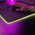 thumbnail image 5 of Alfombrilla de ratón para juegos Rgb, alfombrilla de ratón LED de 3402453 mm con base de goma antideslizante, alfombrilla de ratón suave para teclado de computadora para Macbook, P, 5 of 5