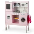 thumbnail image 3 of Costway Juego de cocina de juguete para niños, de madera, de altura ajustable y con sonidos, 3 of 3