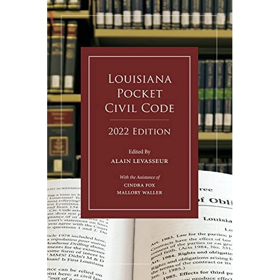 Pre-Owned Louisiana Pocket Civil Code, 2022 Edition, 9781531024376, 1531024378, Paperback, New edition
