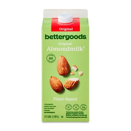 bettergoods Plant-Based Original Almond Milk, Half Gallon