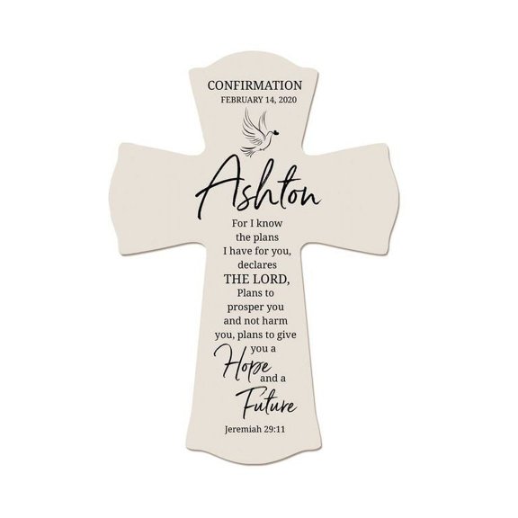 LifeSong Milestones 8x11.25in Black Wall Cross_Ashton Confirmation
