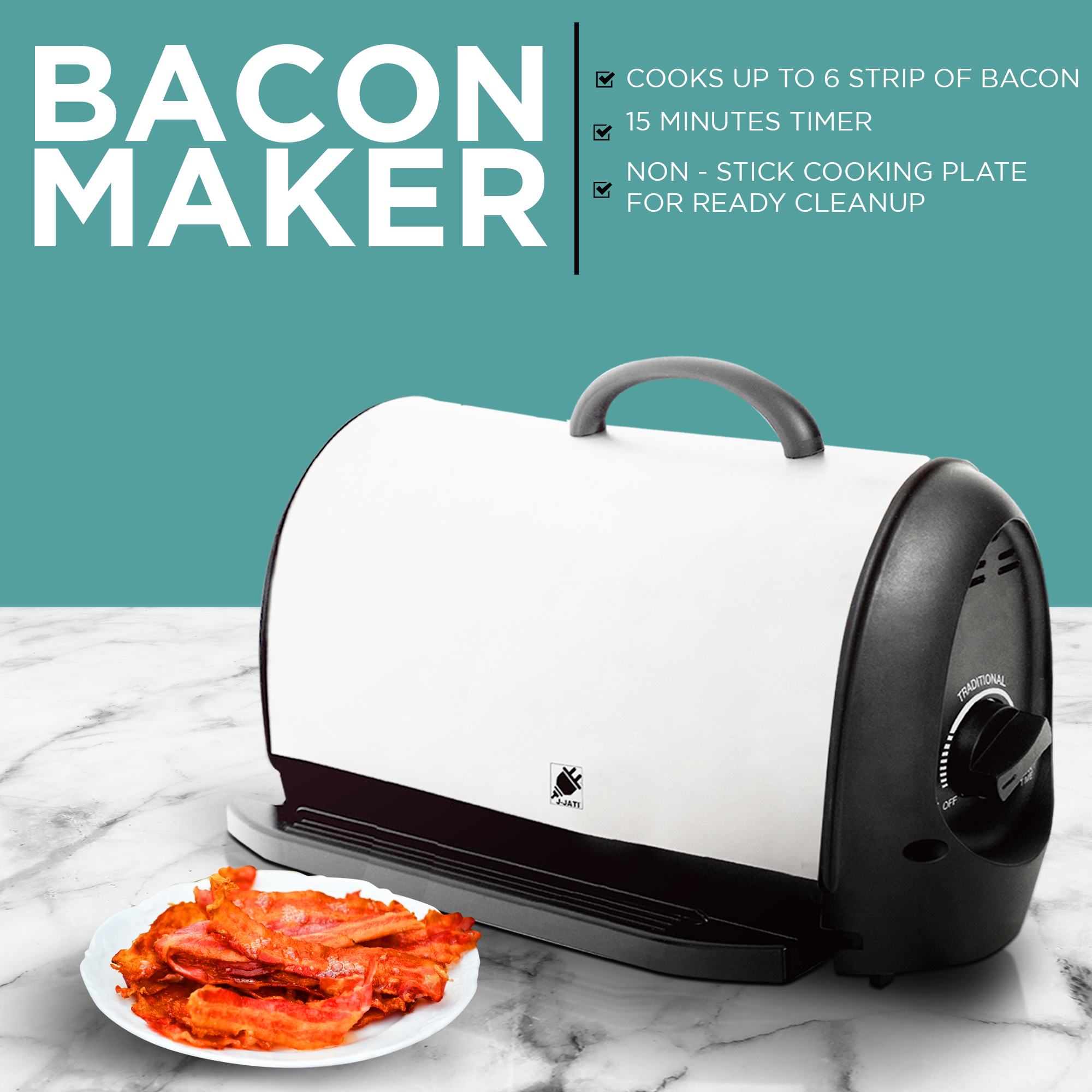 J-Jati TXT-04A Bacon Cooker Maker - image 4 of 5