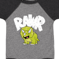 thumbnail image 4 of Inktastic Lil' Green Triceratops Rawr Boys or Girls Baby Bodysuit, 4 of 5