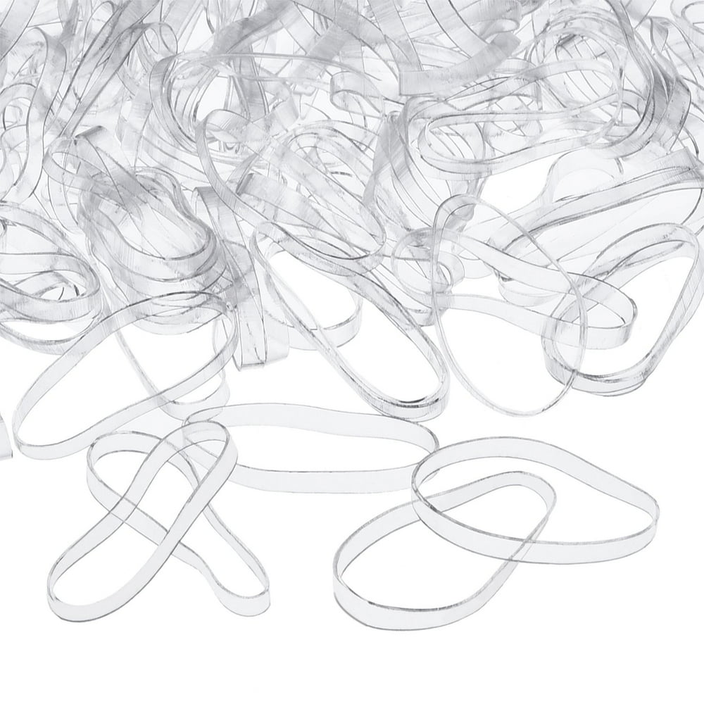 3 mm Clear Elastic Bands Hair Rubber Bands, 500 Pieces - Walmart.com