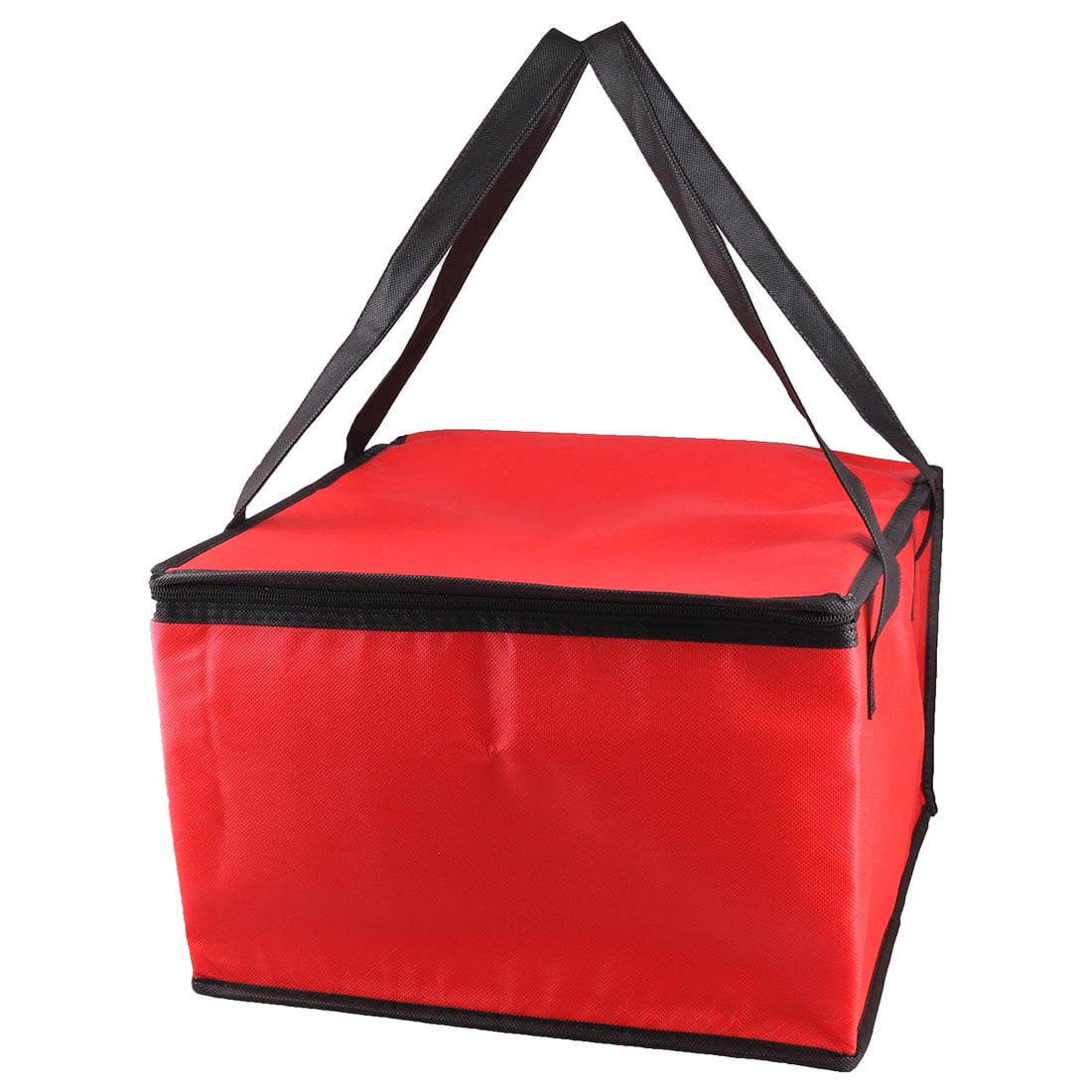 Non-woven Fabric Zipper Closure Water Warmer Cooler Bag Red 35cm x 35cm ...