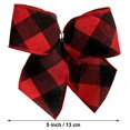 thumbnail image 2 of SUTENGDA Large Glitter Candy Cane Stripe Ribbon Christmas Tree Topper Bow and 12  Bows  13 Pieces, 2 of 5