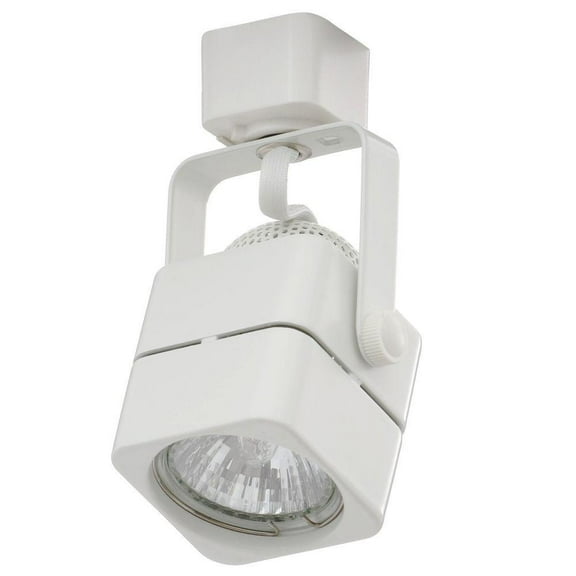 1- Juno R714-WH Trac-Lites 50 Watt GU10 White Cast Cube Track Head R714 WHITE