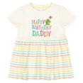 thumbnail image 3 of Inktastic Happy Birthday Daddy Boy Girl Party Girls Baby Dress, 3 of 5