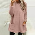 thumbnail image 6 of Womens Sweaters For Women Winter Warm Fleece Thickening Loose Coat Jacket Long Sleeve Plush Pullover With Side Pockets Soft Warm Polyester Spandex Blend L Fall Sweaters For Women, 6 of 7