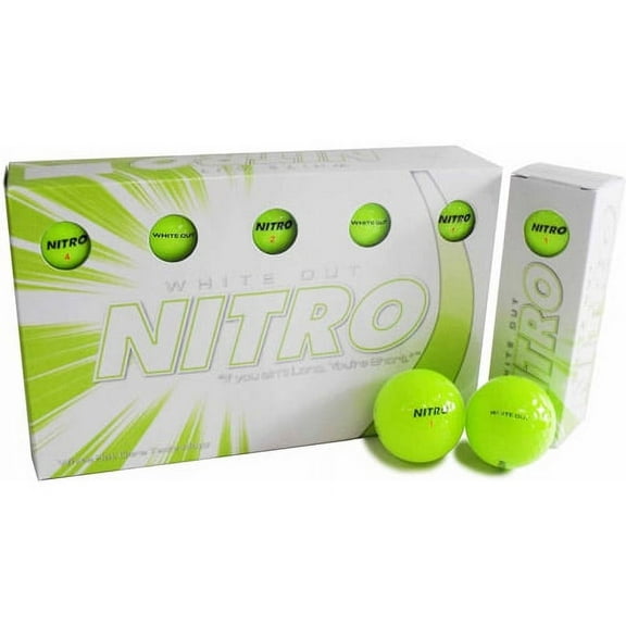 Nitro Golf Golf Balls, Yellow, 15 Pack