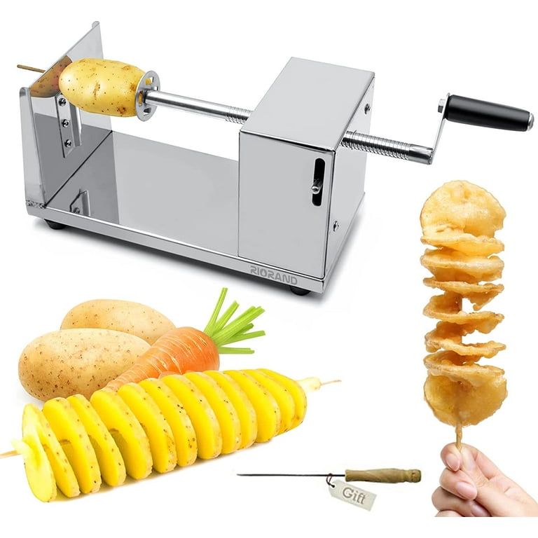 Potato Chips Spiral Cutter Manual Stainless Steel Potato Chips Slicer  Spiral Twister Vegetable Cutter French Fry 